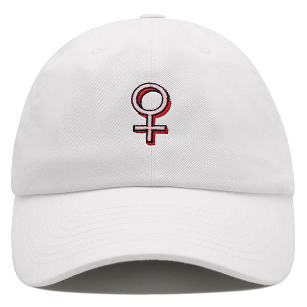 Female Gender Symbol Premium Dad Hat Embroidered Baseball Cap Tattoo