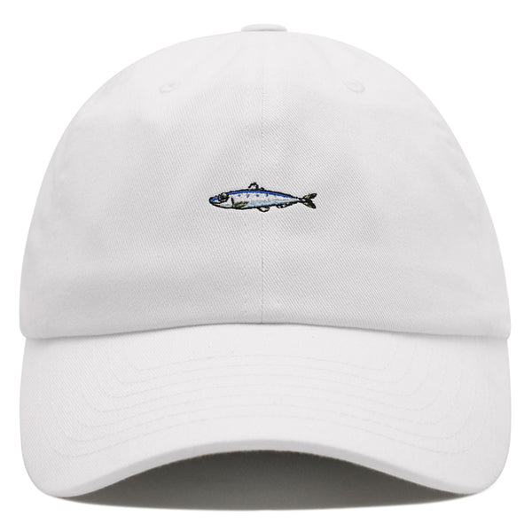 Sardines Premium Dad Hat Embroidered Baseball Cap Bait Fishing