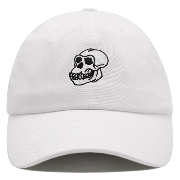 Gorilla Skull Premium Dad Hat Embroidered Baseball Cap Skelton