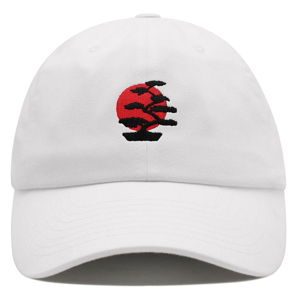 Bonsai Tree Premium Dad Hat Embroidered Baseball Cap Japanese