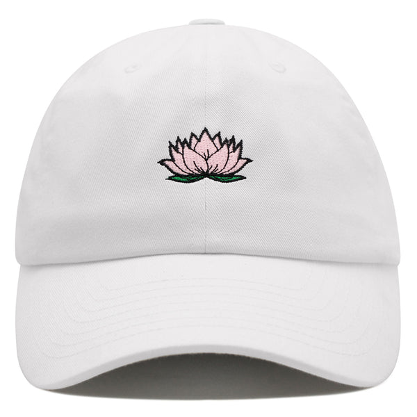 Lotus Flower Premium Dad Hat Embroidered Baseball Cap Pond