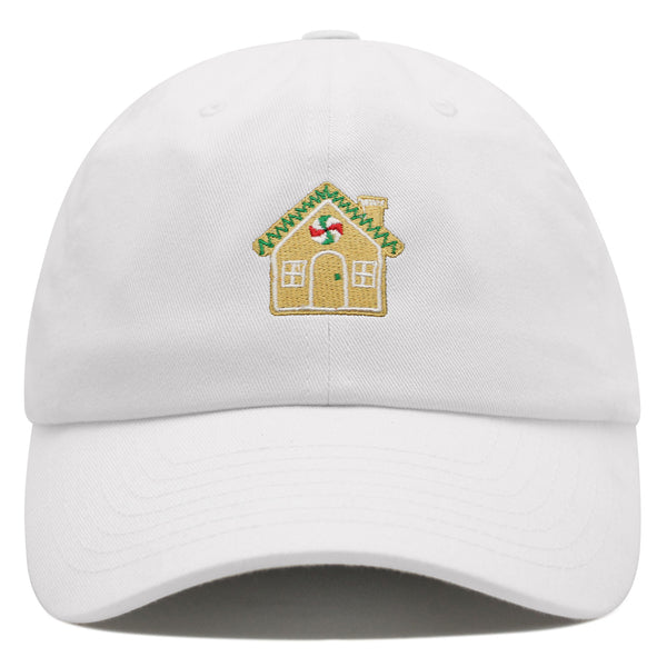 Gingerbread House  Premium Dad Hat Embroidered Baseball Cap Holiday