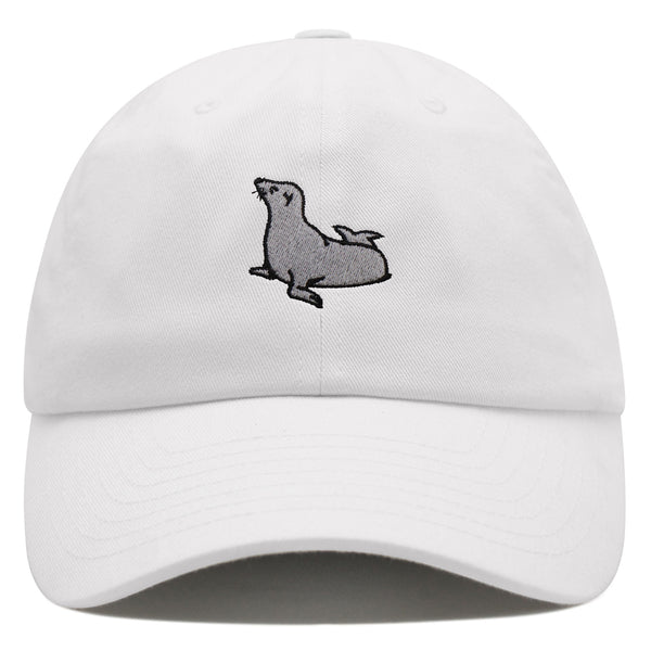 Seal Premium Dad Hat Embroidered Baseball Cap Fishing Pier