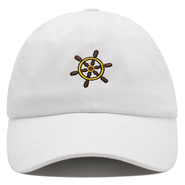 Ship Wheel Premium Dad Hat Embroidered Baseball Cap Boat