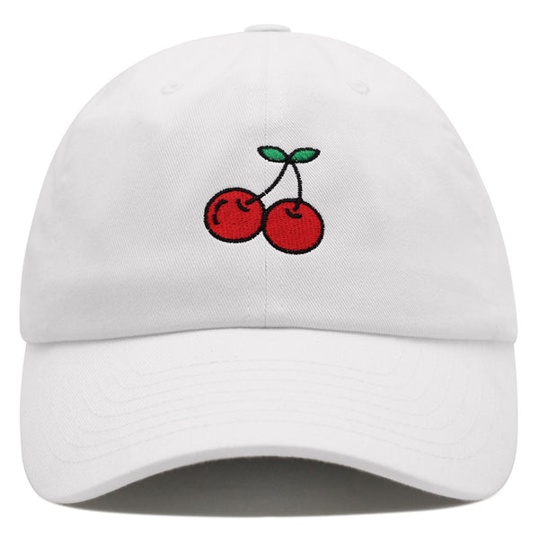 Cherries Premium Dad Hat Embroidered Baseball Cap Fruit