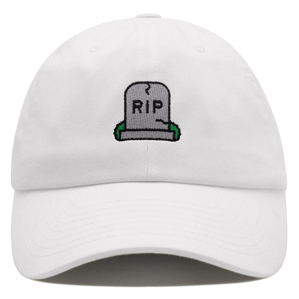 Gravestone Premium Dad Hat Embroidered Baseball Cap RIP