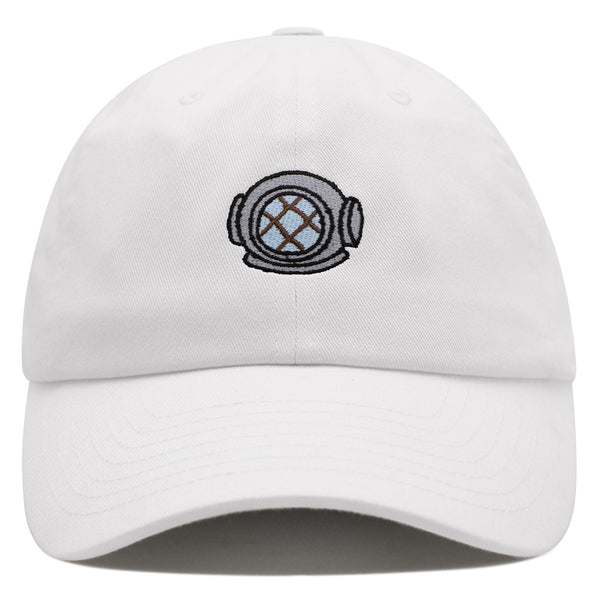 Diving Helmet Premium Dad Hat Embroidered Baseball Cap Diver