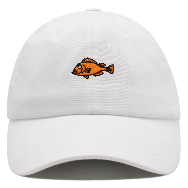 Fishing Premium Dad Hat Embroidered Baseball Cap Rock Fish