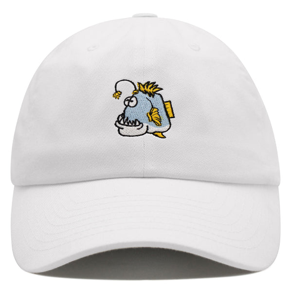 Angler Fish Premium Dad Hat Embroidered Baseball Cap Funny