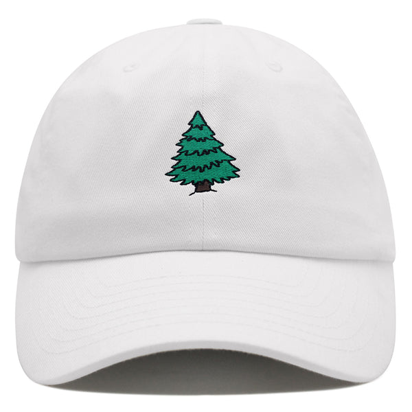 Pine Tree Premium Dad Hat Embroidered Baseball Cap Forest Camping