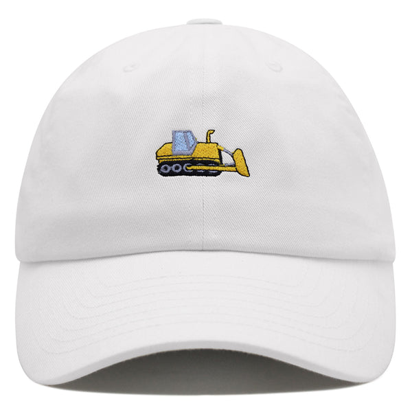 Bulldozer Premium Dad Hat Embroidered Baseball Cap Construction