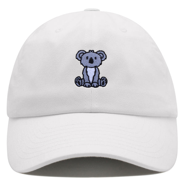 Cute Sitting Koala Premium Dad Hat Embroidered Cotton Baseball Cap Bear Cartoon