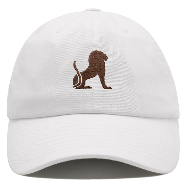 Egyptian Lion Premium Dad Hat Embroidered Cotton Baseball Cap Egyptian Hieroglyphs