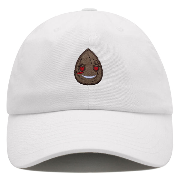 Almond Premium Dad Hat Embroidered Cotton Baseball Cap Love Eyes