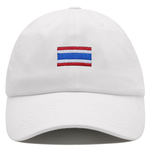 Thailand Flag Premium Dad Hat Embroidered Cotton Baseball Cap Country Flag Series