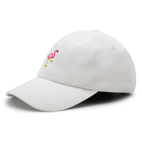 Flamingo Premium Dad Hat Embroidered Baseball Cap Bird Pink