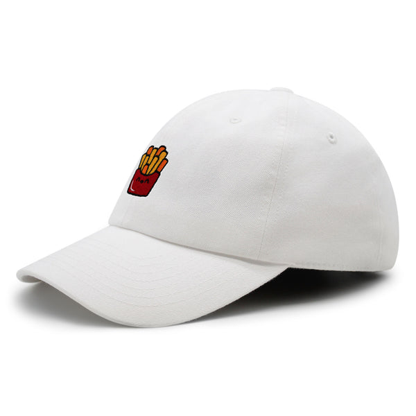 Smiling French Fries Premium Dad Hat Embroidered Baseball Cap Chips Fast Food