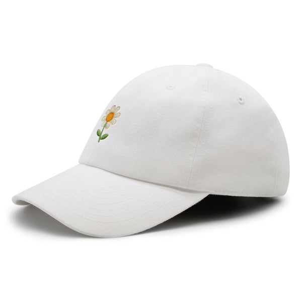 Chamomile Flower Premium Dad Hat Embroidered Baseball Cap Floral