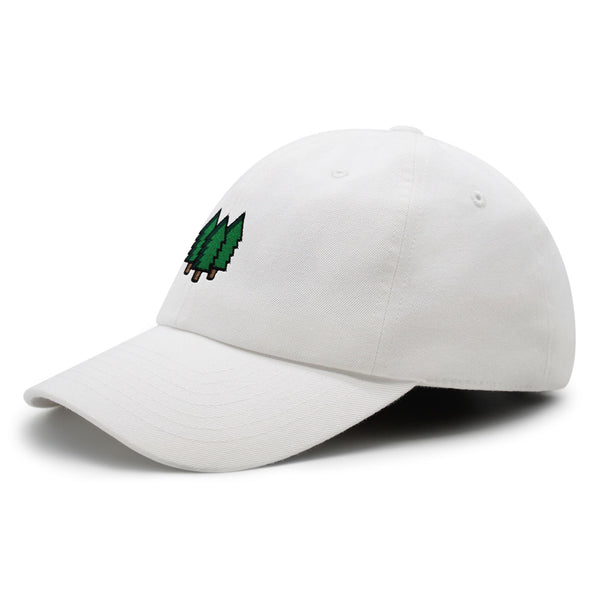 Trees Premium Dad Hat Embroidered Baseball Cap Forest Hiking