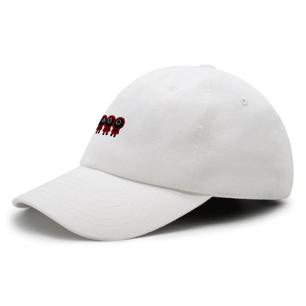 Squid Character Premium Dad Hat Embroidered Baseball Cap Game Red Uniform