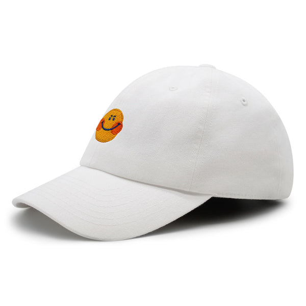 Smile Premium Dad Hat Embroidered Baseball Cap Emoji Smiling Face