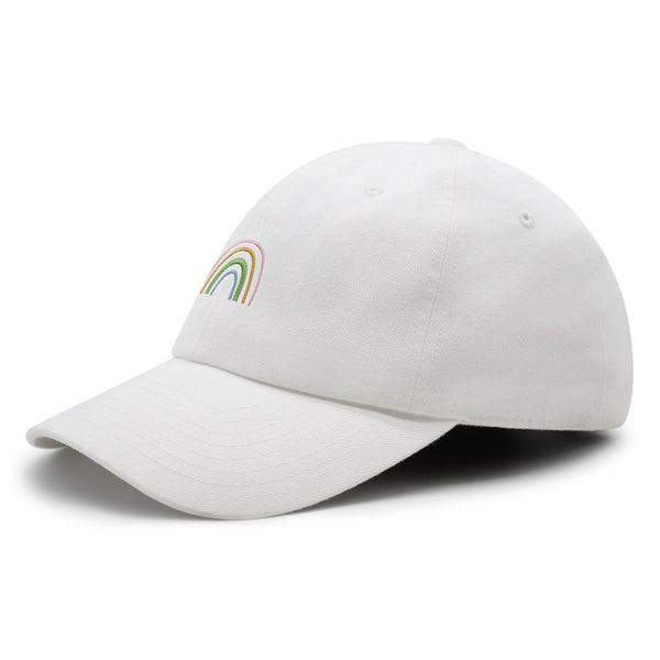 Rainbow Premium Dad Hat Embroidered Baseball Cap Pastel Cute