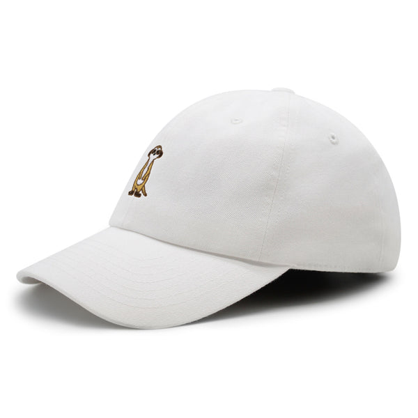 Meerkat Premium Dad Hat Embroidered Baseball Cap Lion Observer