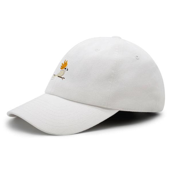 Cockatoo Premium Dad Hat Embroidered Baseball Cap Parrot Bird