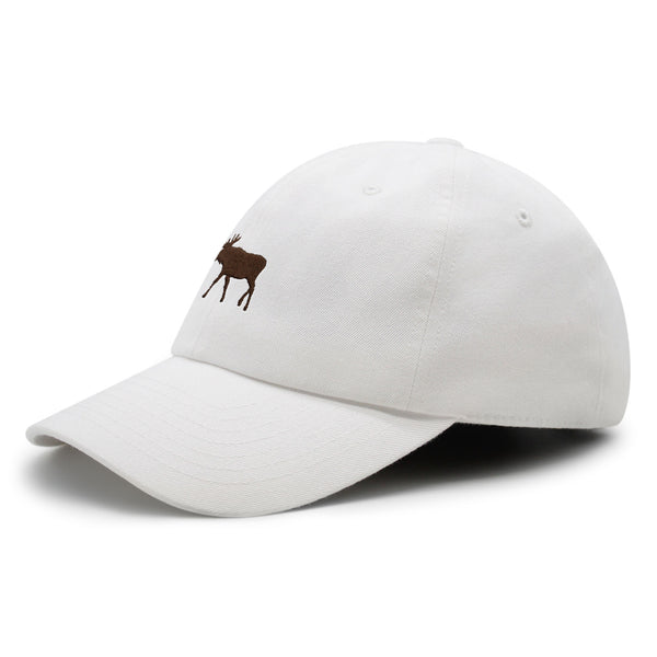 Moose Premium Dad Hat Embroidered Baseball Cap Elk Hunting