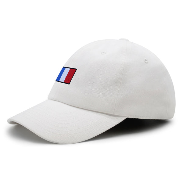 France Flag Premium Dad Hat Embroidered Cotton Baseball Cap Soccer