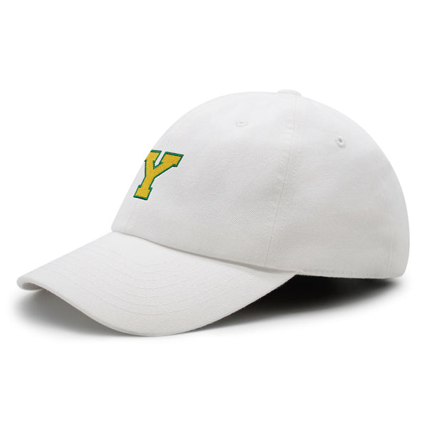 Initial Y College Letter Premium Dad Hat Embroidered Cotton Baseball Cap Yellow Alphabet