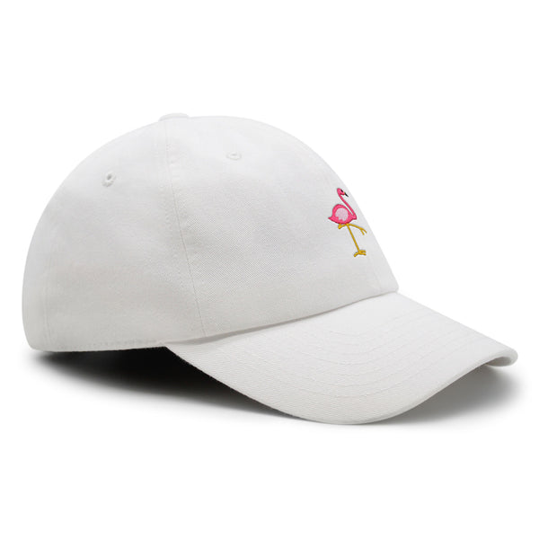 Flamingo Premium Dad Hat Embroidered Baseball Cap Bird Pink