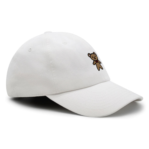 Teddy Bear Premium Dad Hat Embroidered Baseball Cap Ribbon Brown