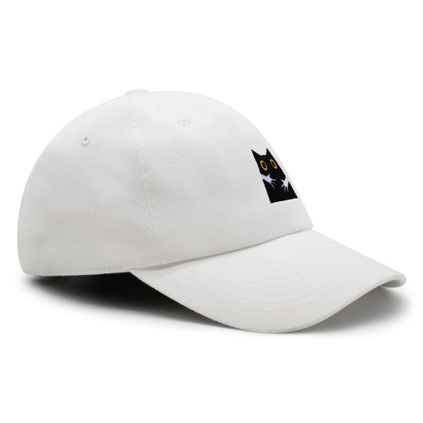 Hugs Premium Dad Hat Embroidered Baseball Cap Black Cat Mom