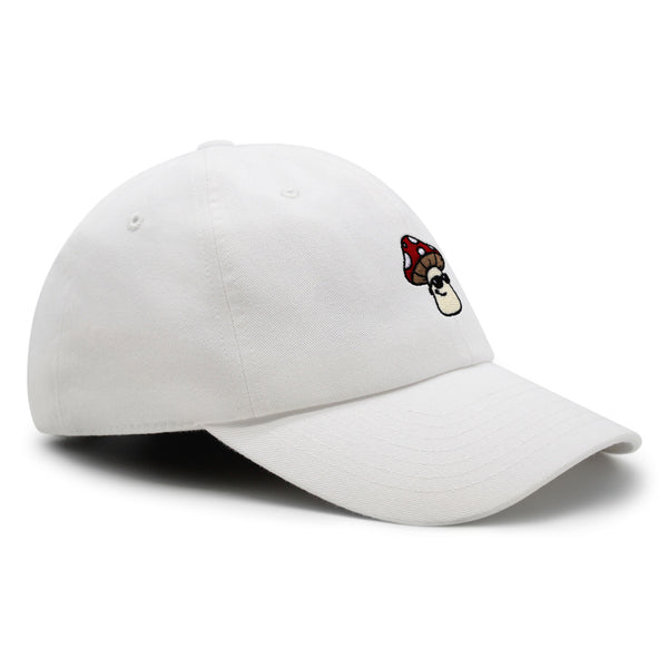 Mushroom with Sunglasses Premium Dad Hat Embroidered Baseball Cap Cool Funny