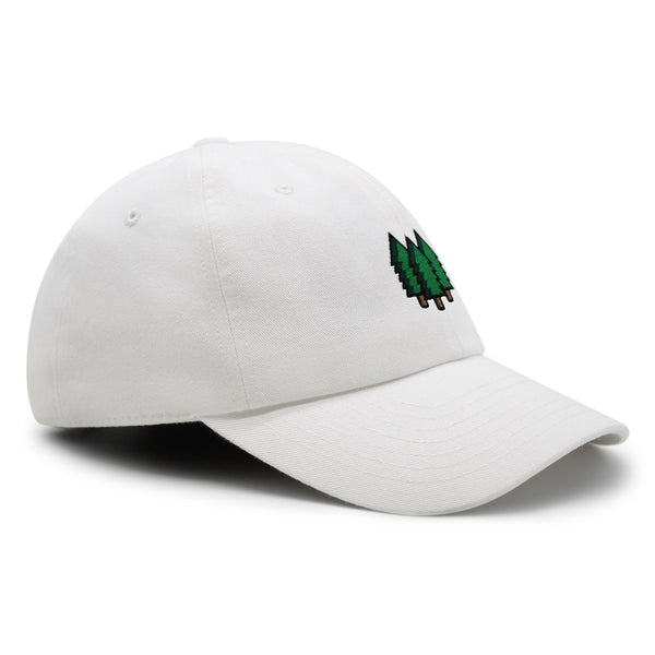 Trees Premium Dad Hat Embroidered Baseball Cap Forest Hiking