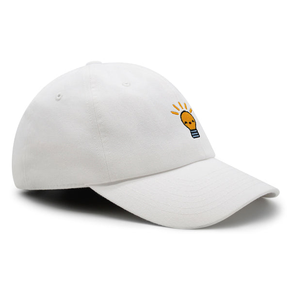 Happy Bulb Premium Dad Hat Embroidered Baseball Cap Lightbulb Idea