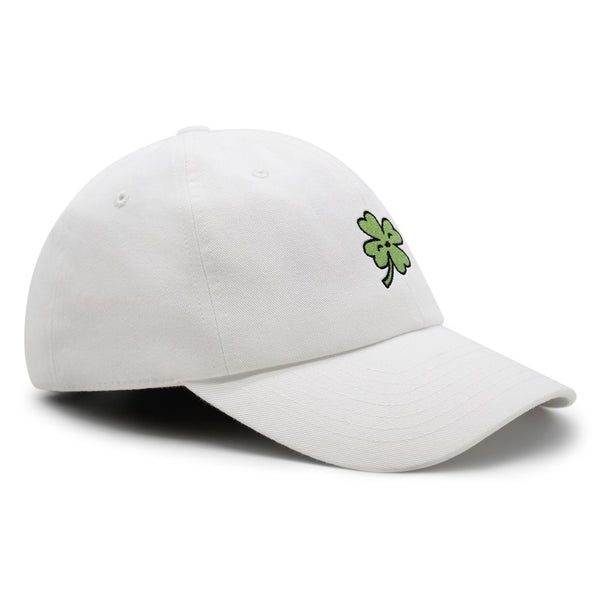 Clover Premium Dad Hat Embroidered Baseball Cap Lucky Flower