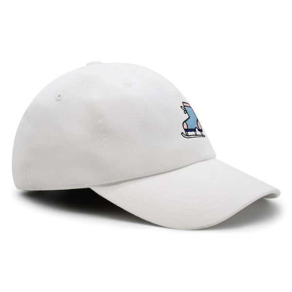 Ice Skating Premium Dad Hat Embroidered Baseball Cap Skate Winter