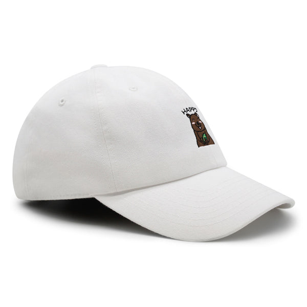 Happy Quokka Premium Dad Hat Embroidered Baseball Cap Cute Animal