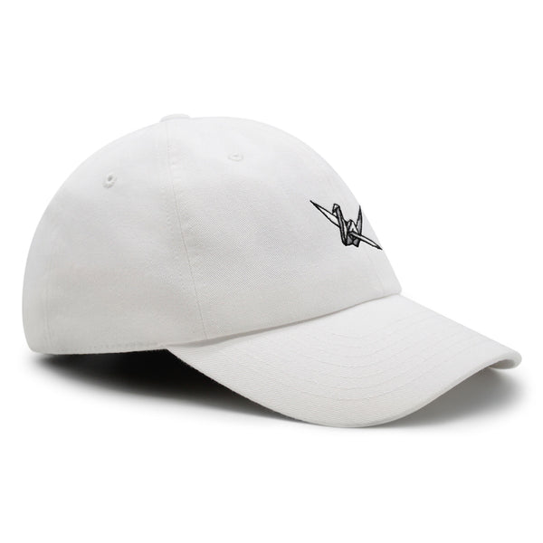 Origami Crane Premium Dad Hat Embroidered Baseball Cap Paper Swan