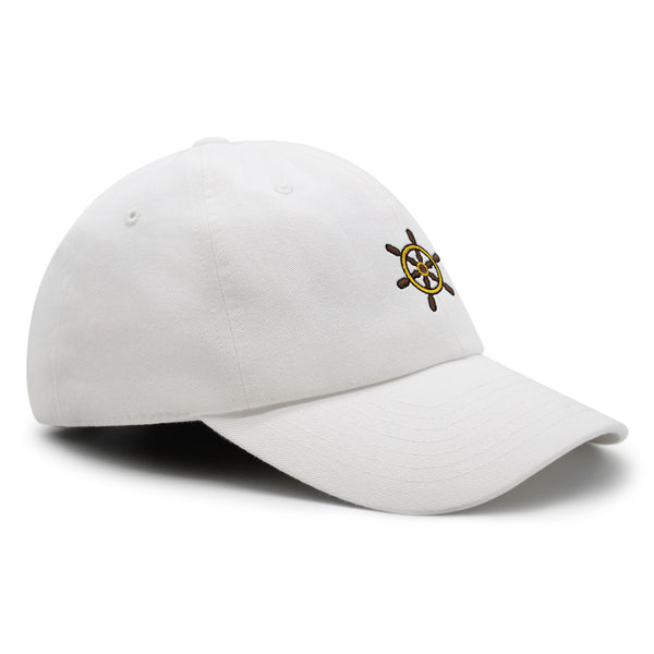 Ship Wheel Premium Dad Hat Embroidered Baseball Cap Boat