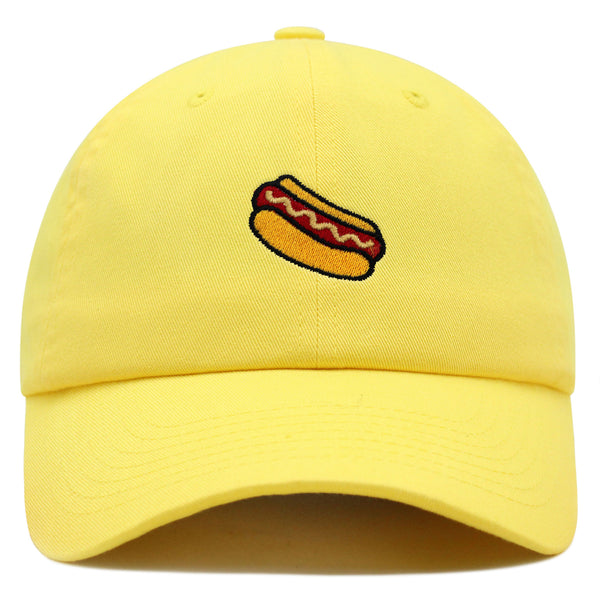 Hotdog Premium Dad Hat Embroidered Baseball Cap Foodie Sausage