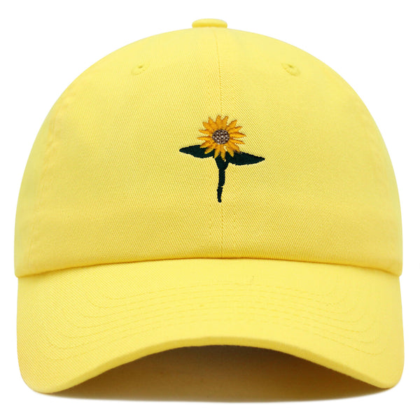 Sun Flower Premium Dad Hat Embroidered Baseball Cap Floral