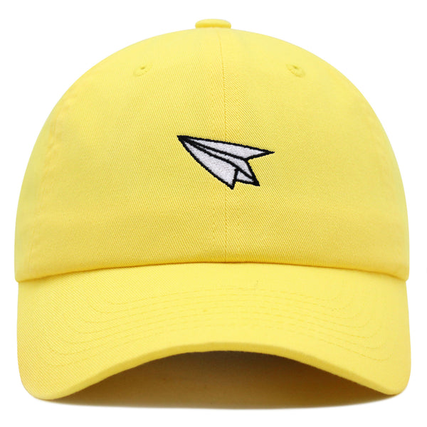 Paper Airplane Premium Dad Hat Embroidered Baseball Cap Plane Sky