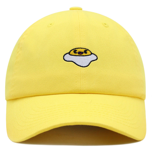 Smiling Egg Premium Dad Hat Embroidered Baseball Cap Sunny Side Up