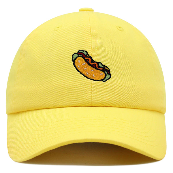 Hot Dog Premium Dad Hat Embroidered Baseball Cap Fast Food