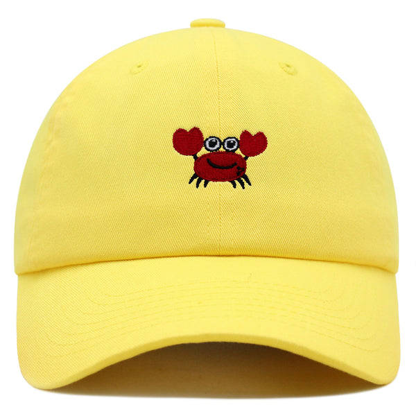 Funny Crab Premium Dad Hat Embroidered Baseball Cap Ocean Sea Fishing