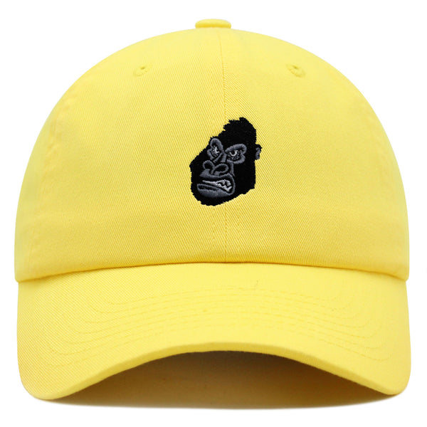 Gorilla Face Premium Dad Hat Embroidered Baseball Cap Zoo Chimpange