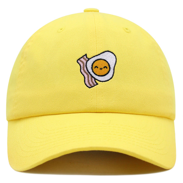 Egg and Bacon Premium Dad Hat Embroidered Baseball Cap Breakfast